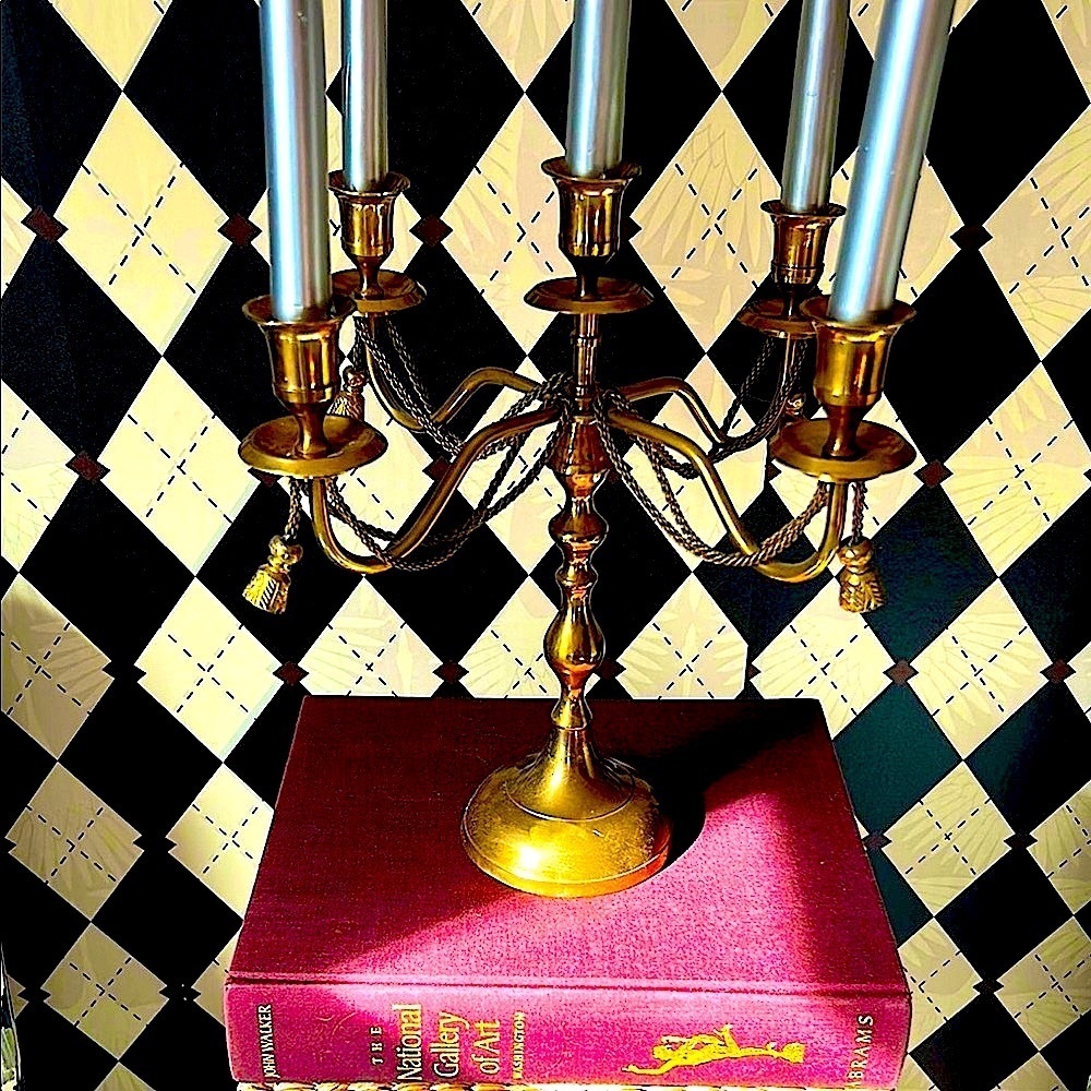 Vintage Luxury Brass Candelabra – Timeless Elegance‎